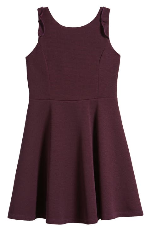 Kids' Ruffle Sleeveless Skater Dress (Big Kid)