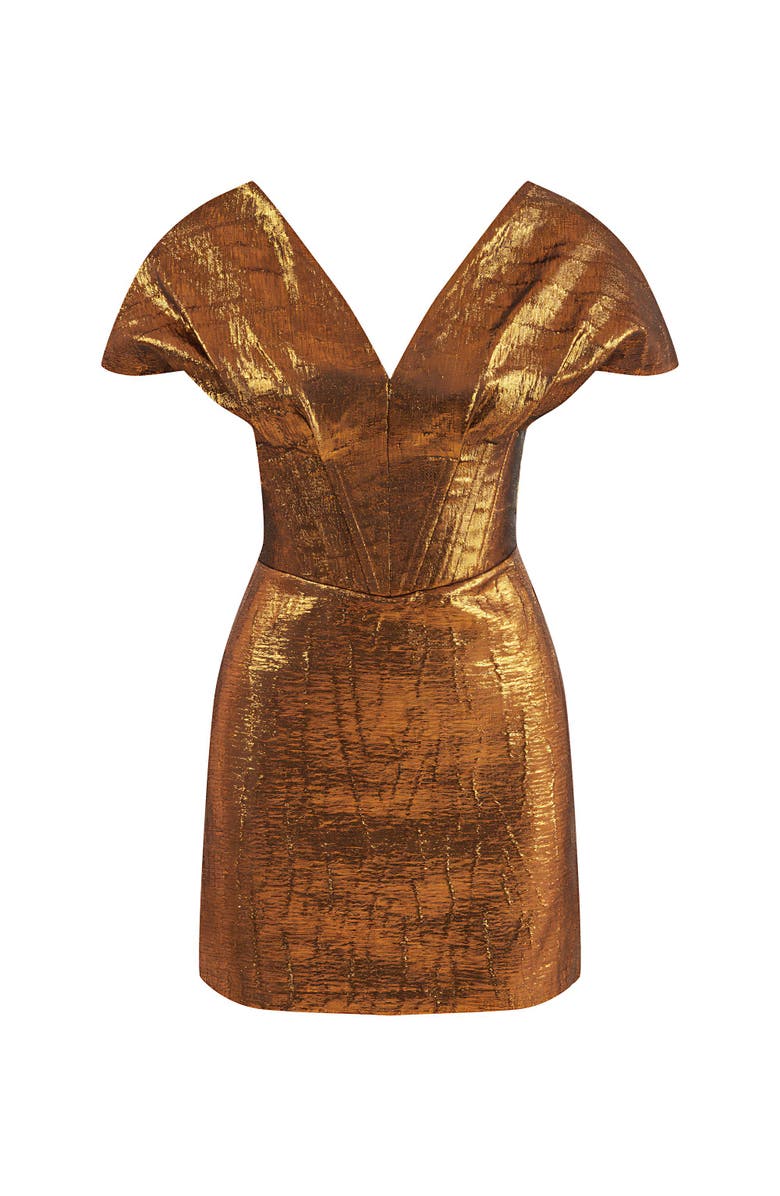 Nocturne Corset Design Mini Dress, Alternate, color, 