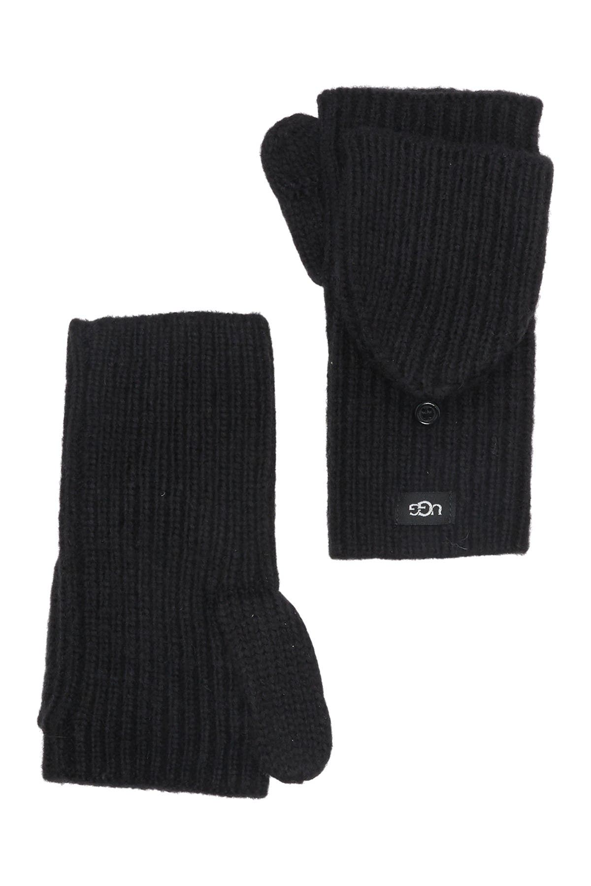 UGG® UGG Cozy Ribbed Knit Flip Mittens