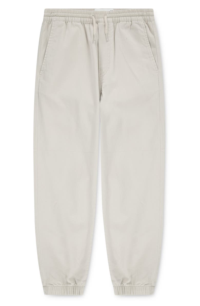 abercrombie kids Kids' Slim Stretch Twill Joggers, Main, color, Pumice Stone