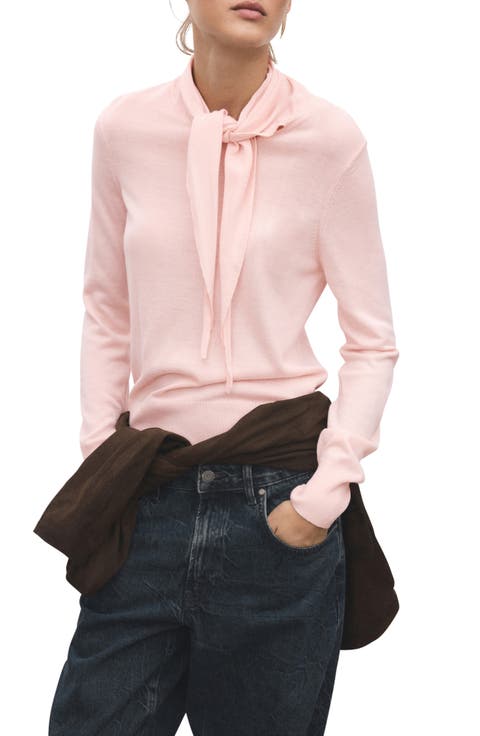 Knotted Turtleneck Sweater