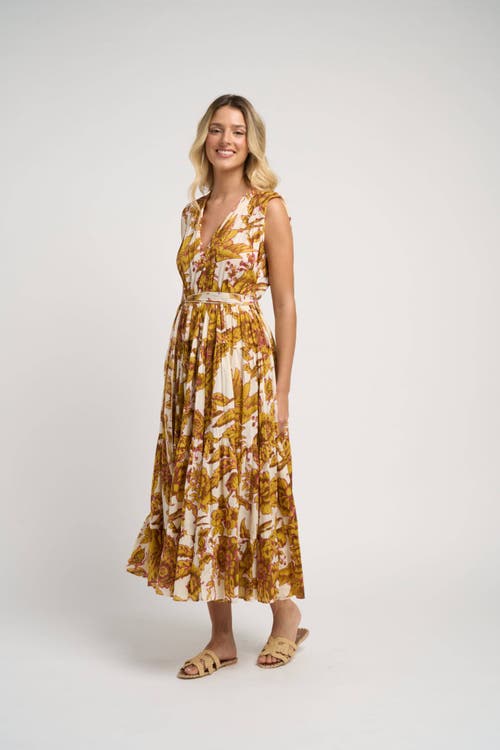 Guadalupe Design Emilia Dress In Mustard