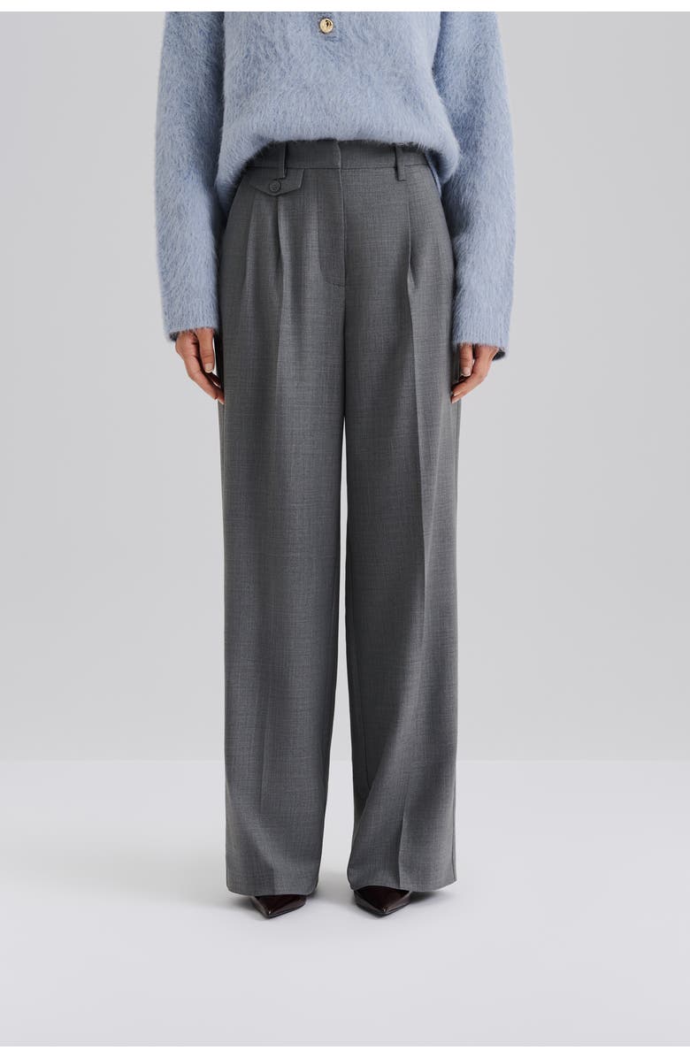 Malina Yana Tailored Wide Pants, Main, color, Grey