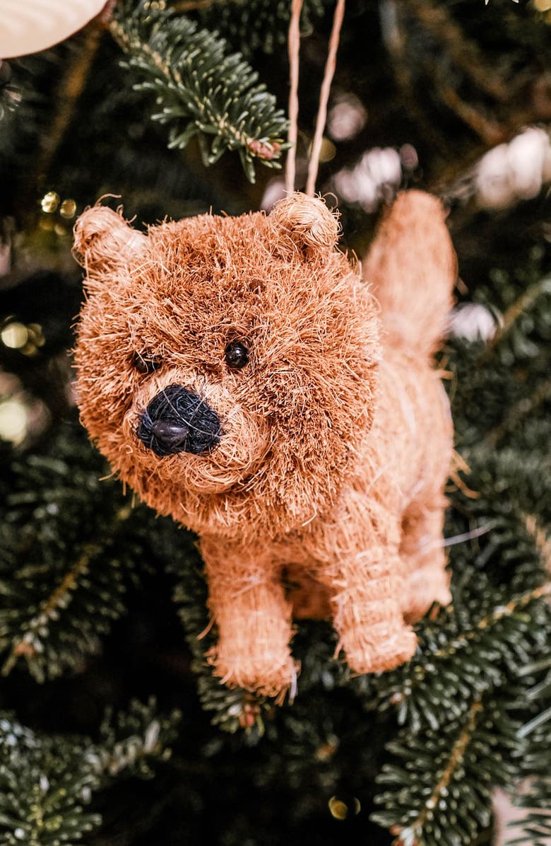 LIKHA Chow Chow Handwoven Ornament, Alternate, color, Brown