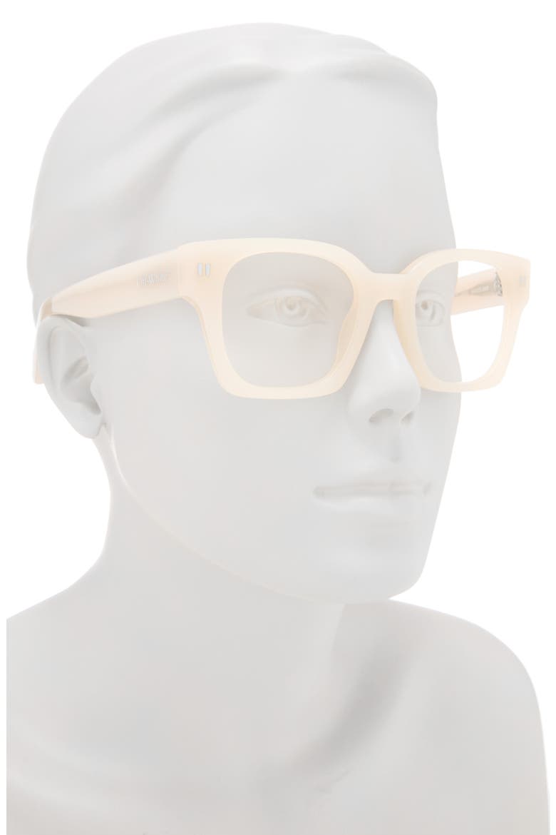 50mm Square Reading Glasses, Alternate, color, BEIGE