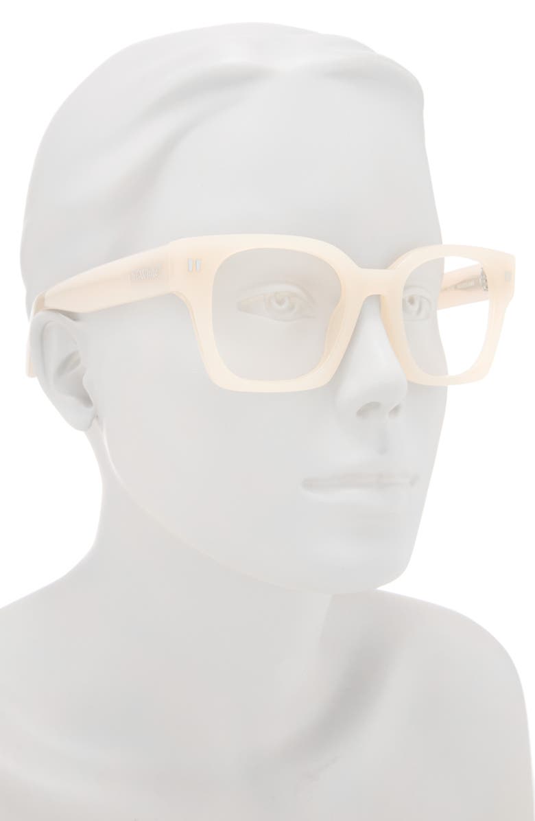 Off-White 50mm Square Reading Glasses, Alternate, color, 