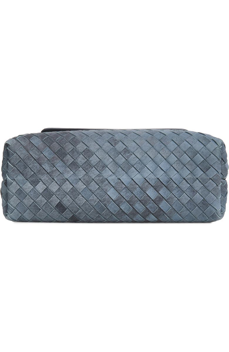 Bottega Veneta Andiamo Intrecciato Suede Messenger Bag, Alternate, color, Cloudy Indigo