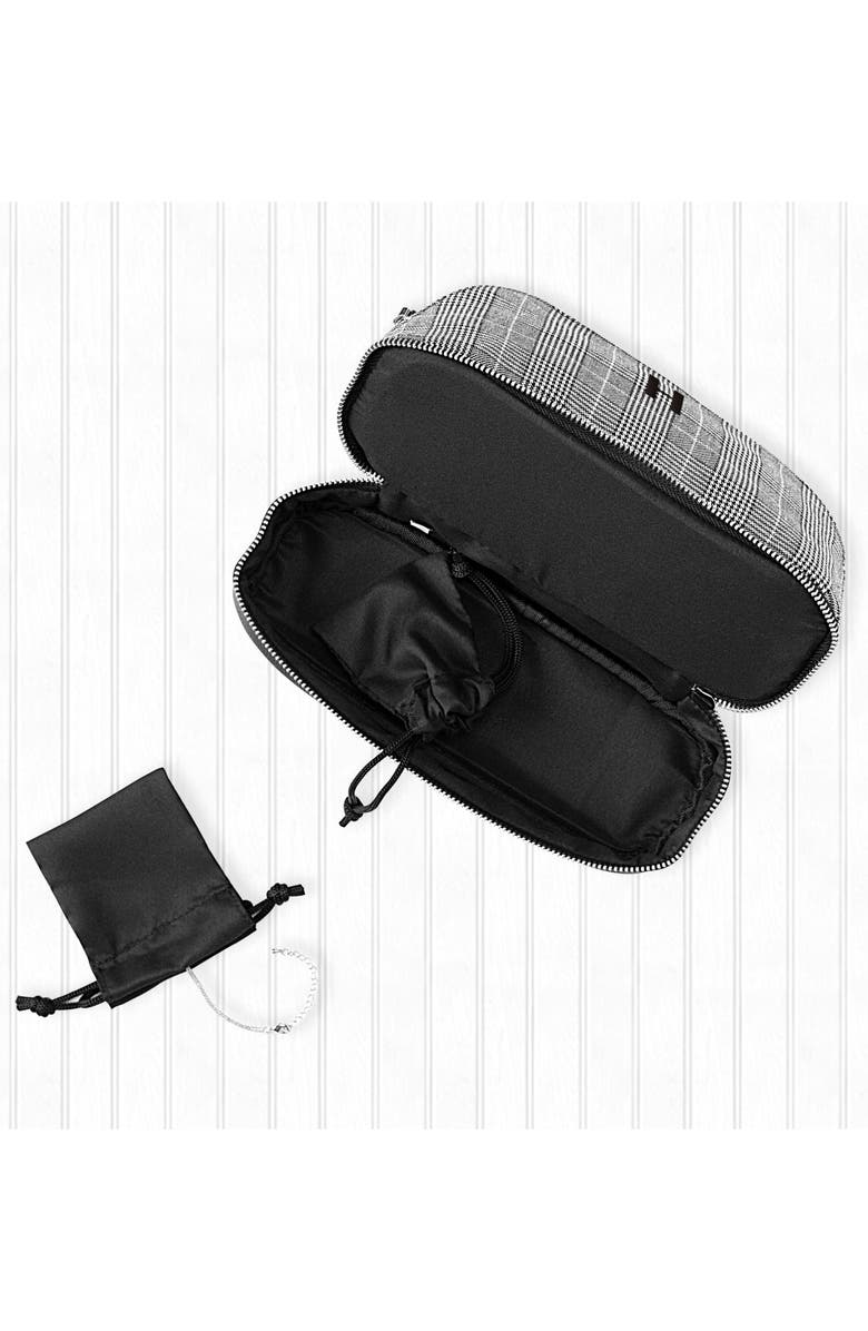 Cathy's Concepts Monogram Glen Plaid Travel Case, Alternate, color, 