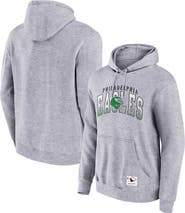 Mitchell & Ness Men's Mitchell & Ness  Heather Gray Philadelphia Eagles Pocket Passer Pullover Hoodie