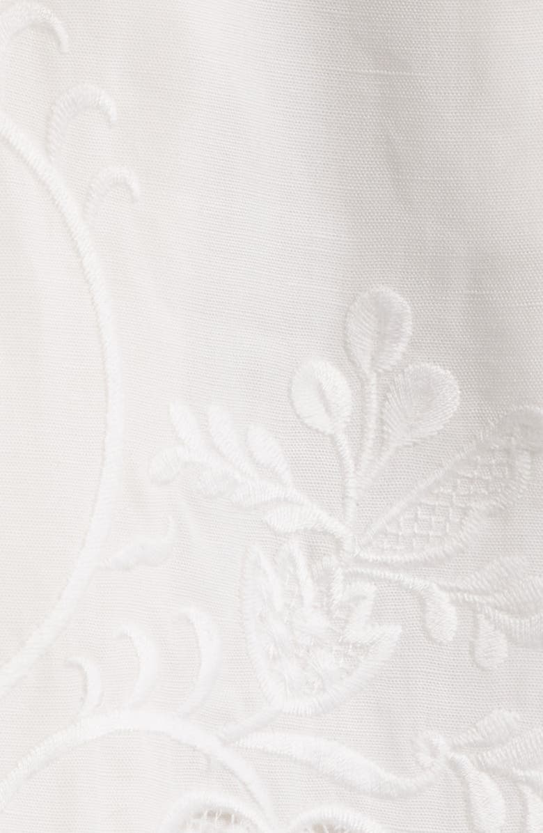 KOBI HALPERIN Embroidered Shorts, Alternate, color, White