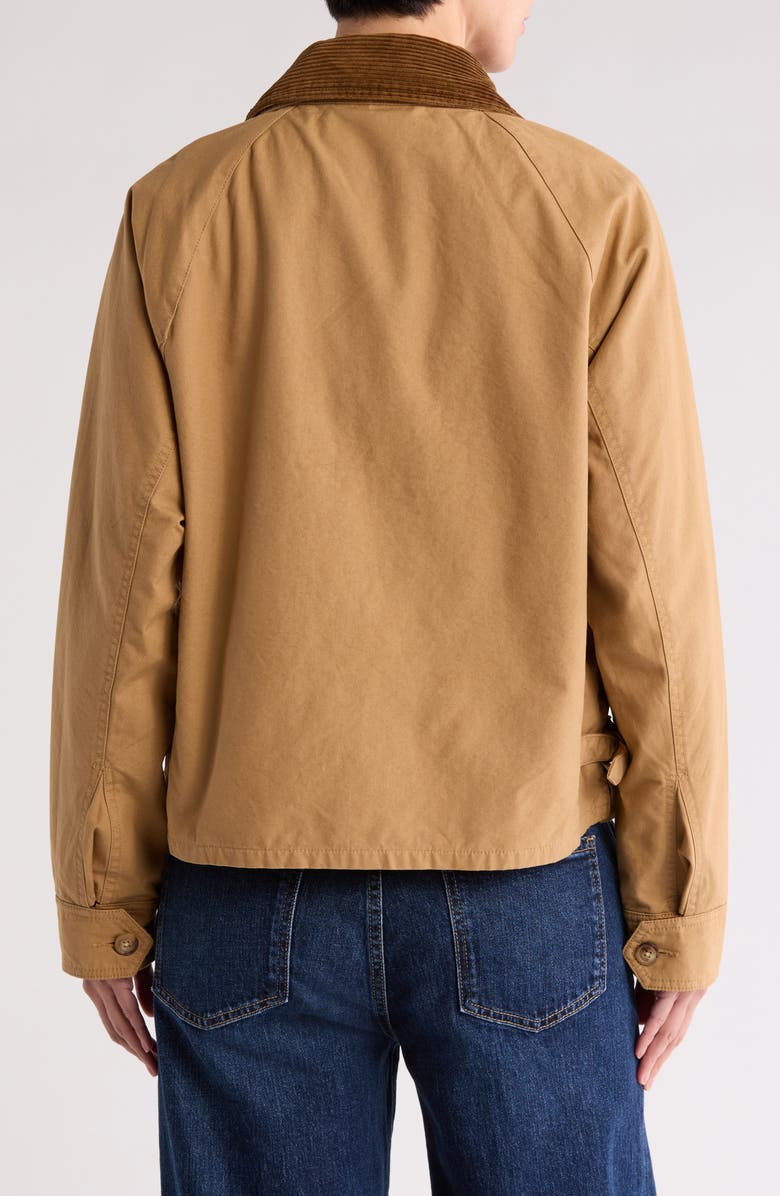 Polo Ralph Lauren Corduroy Collar Cropped Utility Jacket, Alternate, color,