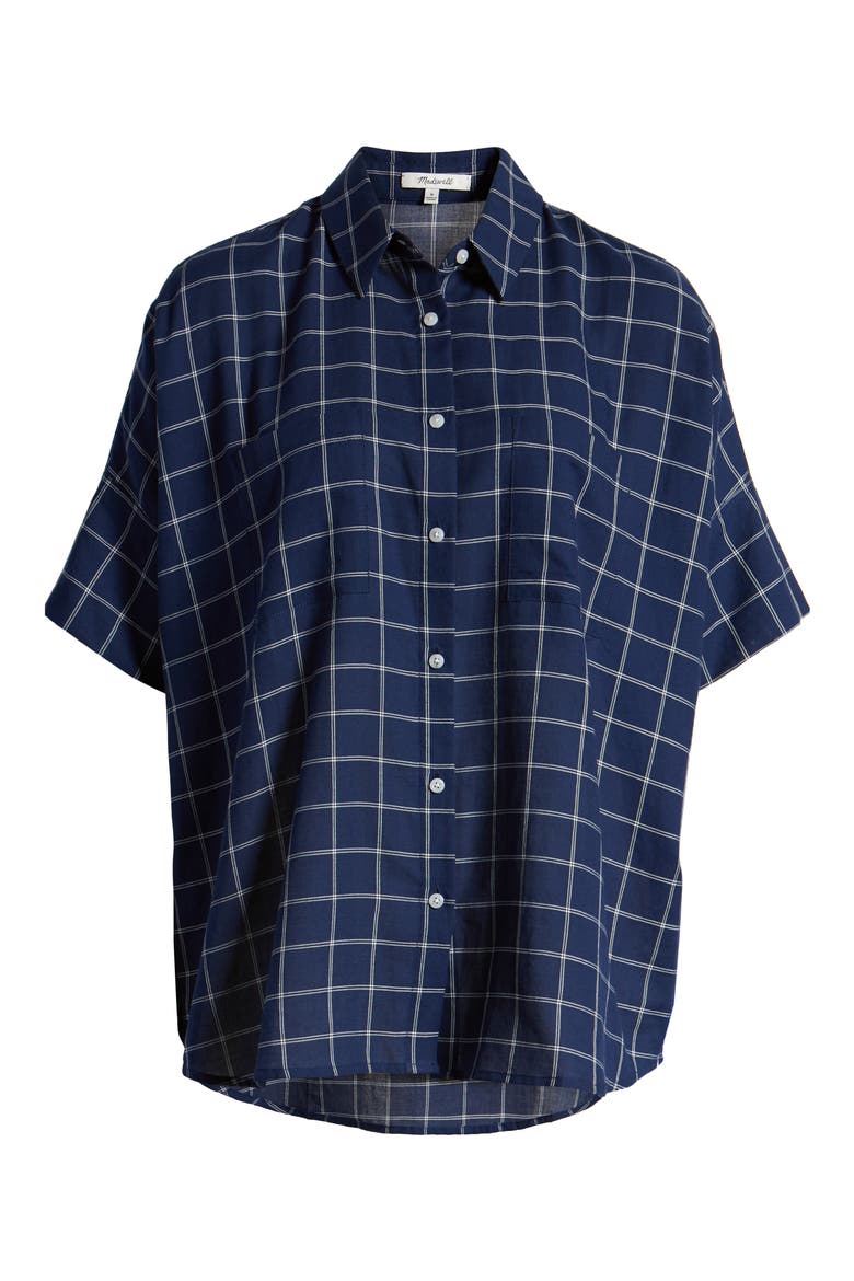 Courier Double Windowpane Shirt, Alternate, color, DOUBLE WINDOW DARK MIDNIGHT