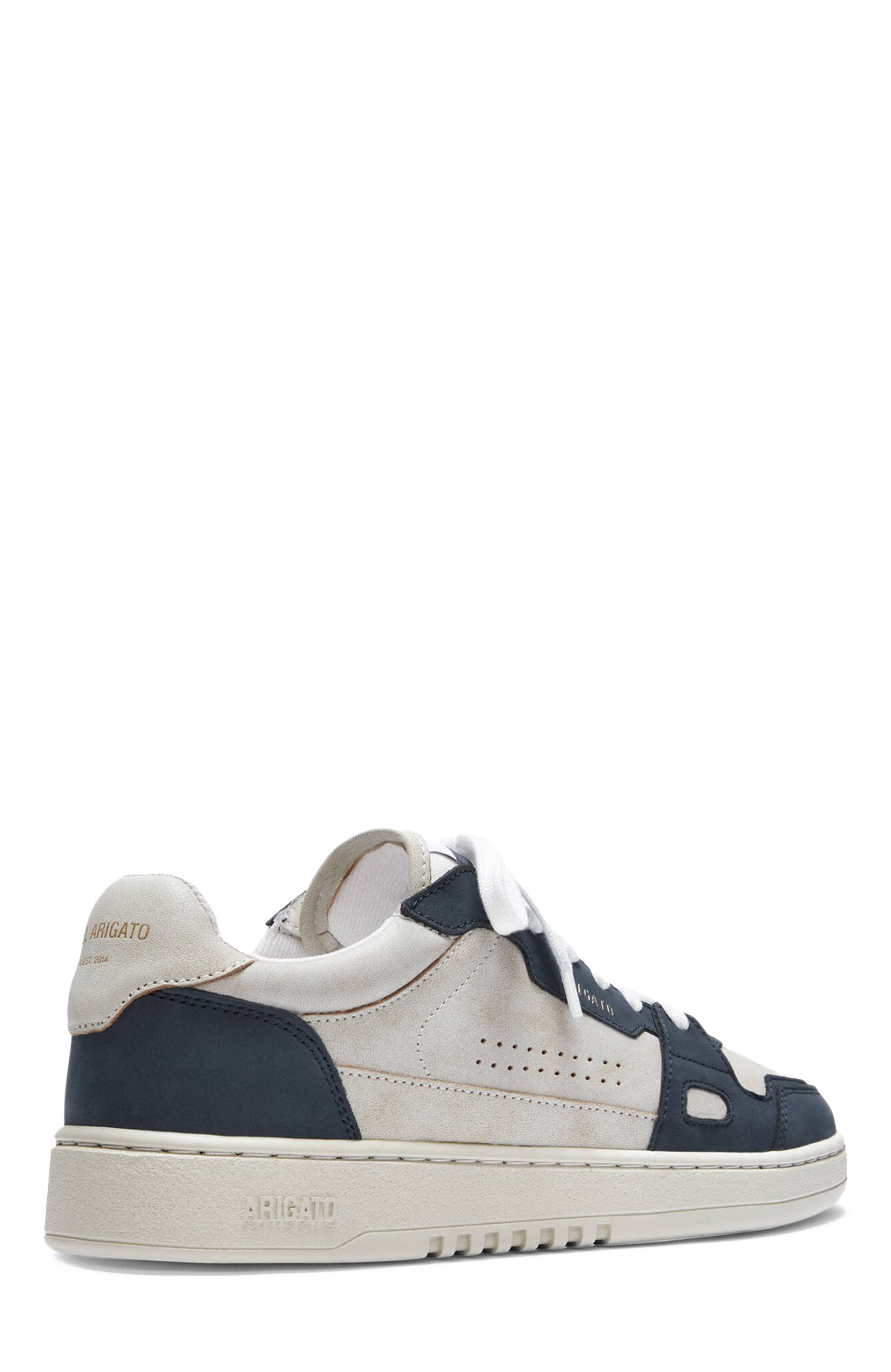 Axel Arigato Dice Lo Cracked Leather Sneaker, Alternate, color, Beige/Blue