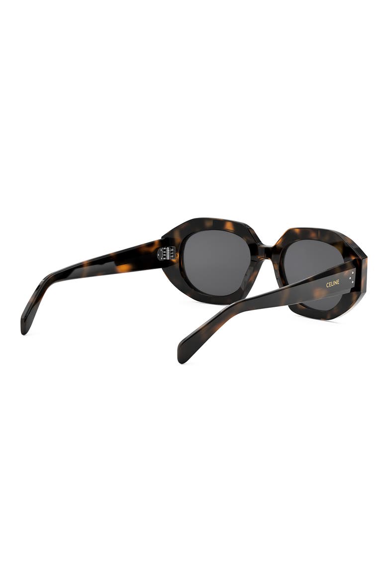 Bold 3 Dots 52mm Geometric Sunglasses, Alternate, color, BLONDE HAVANA / SMOKE