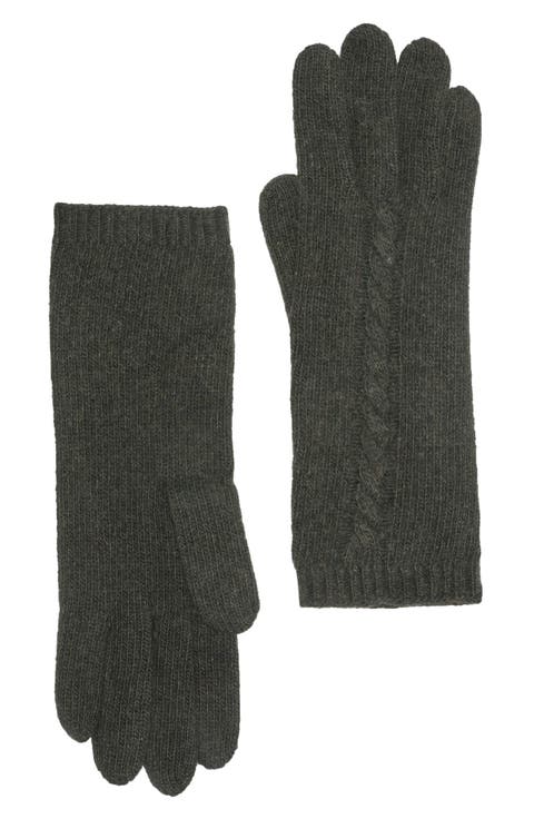 Cable Knit Cashmere Gloves