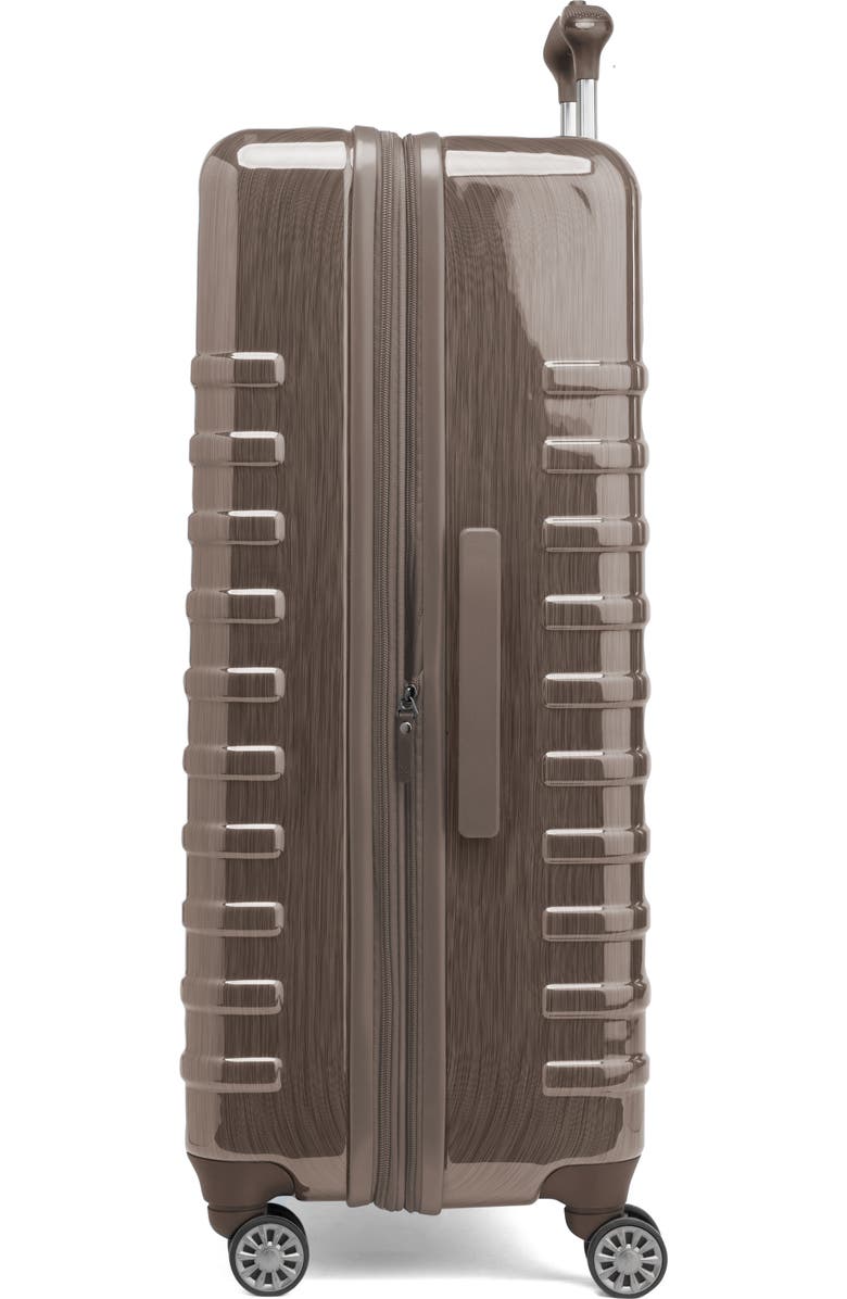 TRAVELPRO Rollmaster<sup>™</sup> 2 28" Expandable Large Checked Hardside Spinner Luggage, Alternate, color, Espresso Black Brushed