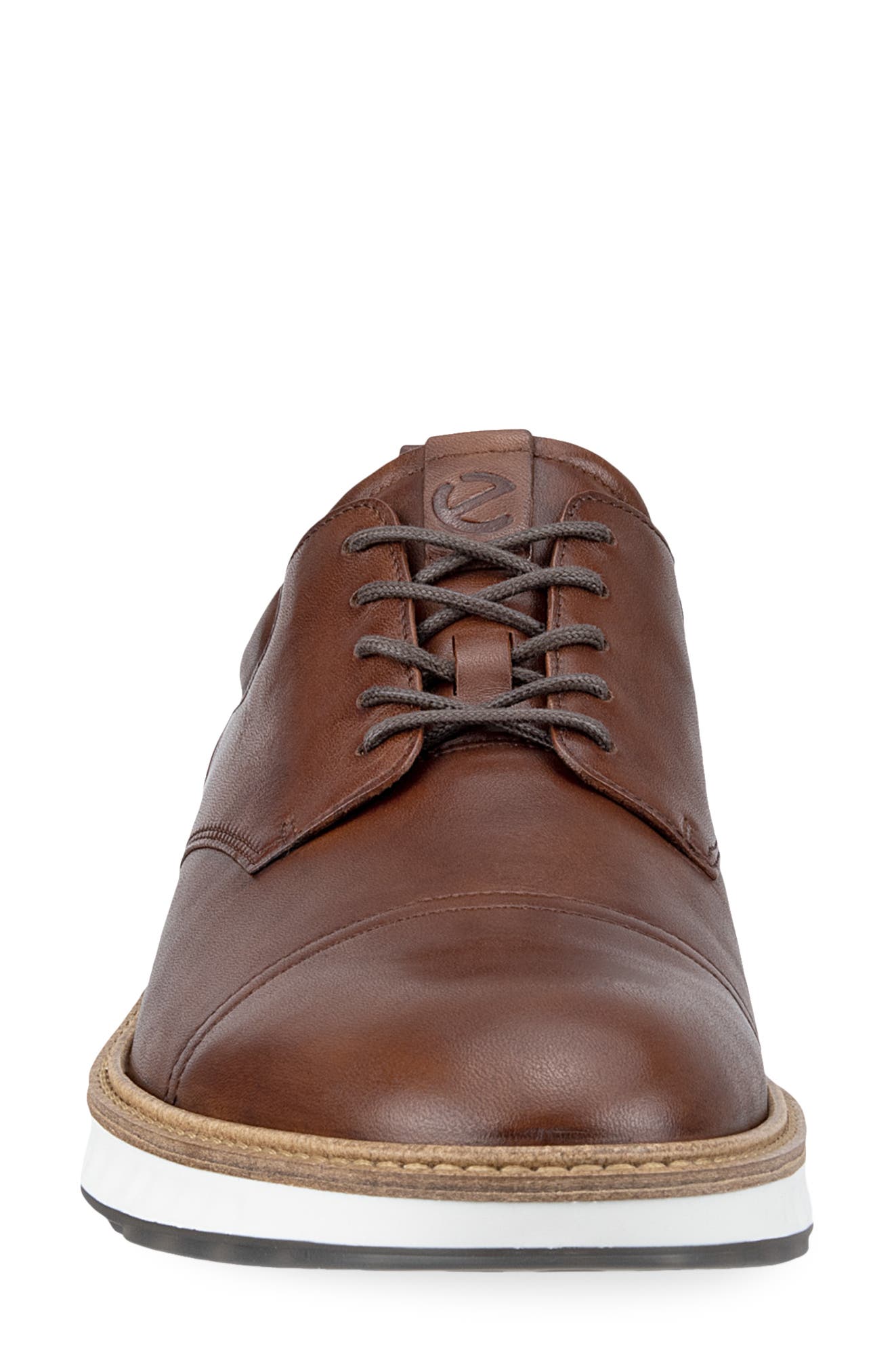 ECCO ST.1 Hybrid Cap Toe Derby, Alternate, color, Cognac