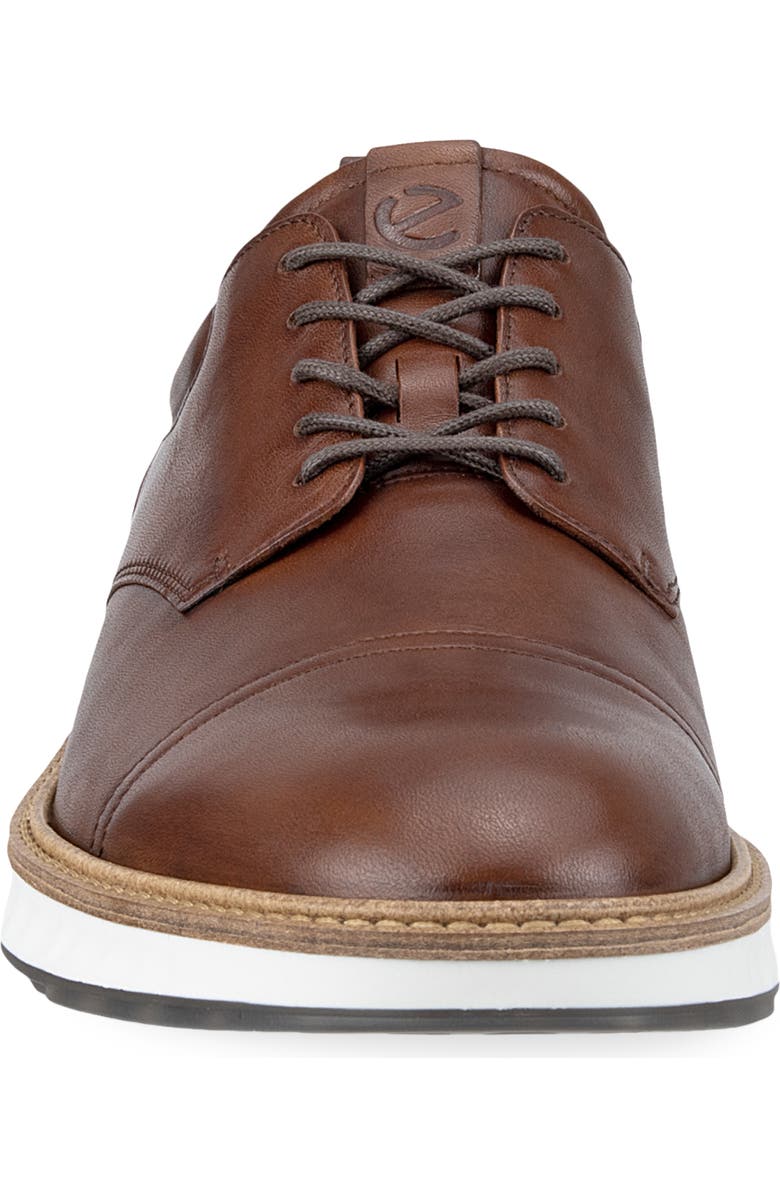 ECCO ST.1 Hybrid Cap Toe Derby, Alternate, color, Cognac