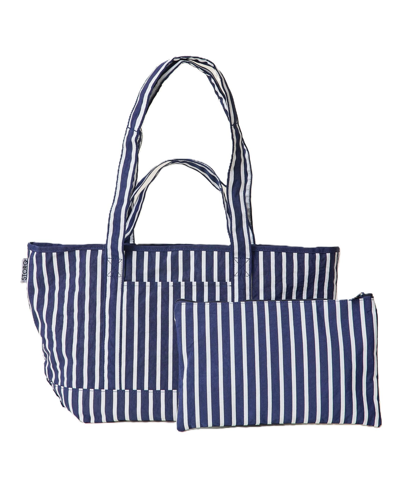 Storq Packable Park Carryall, Main, color, Navy Stripe
