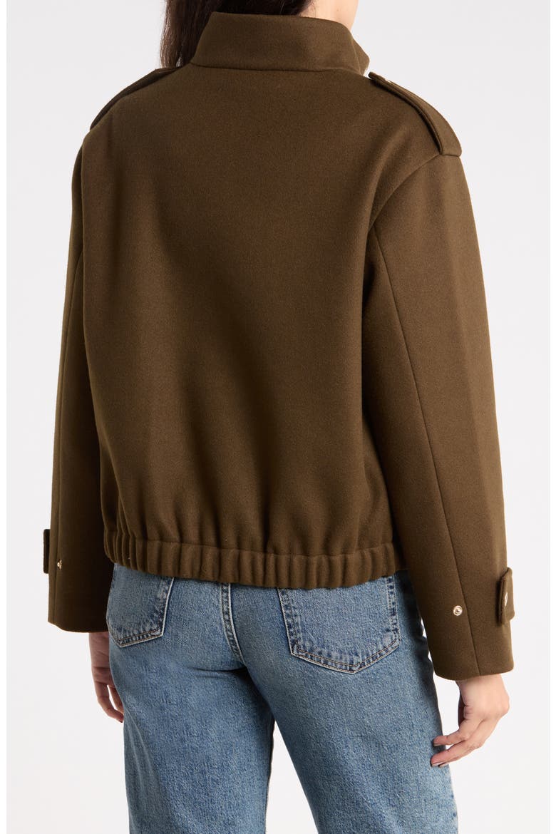 Faux Wool Bomber Jacket, Alternate, color, DUFFLE