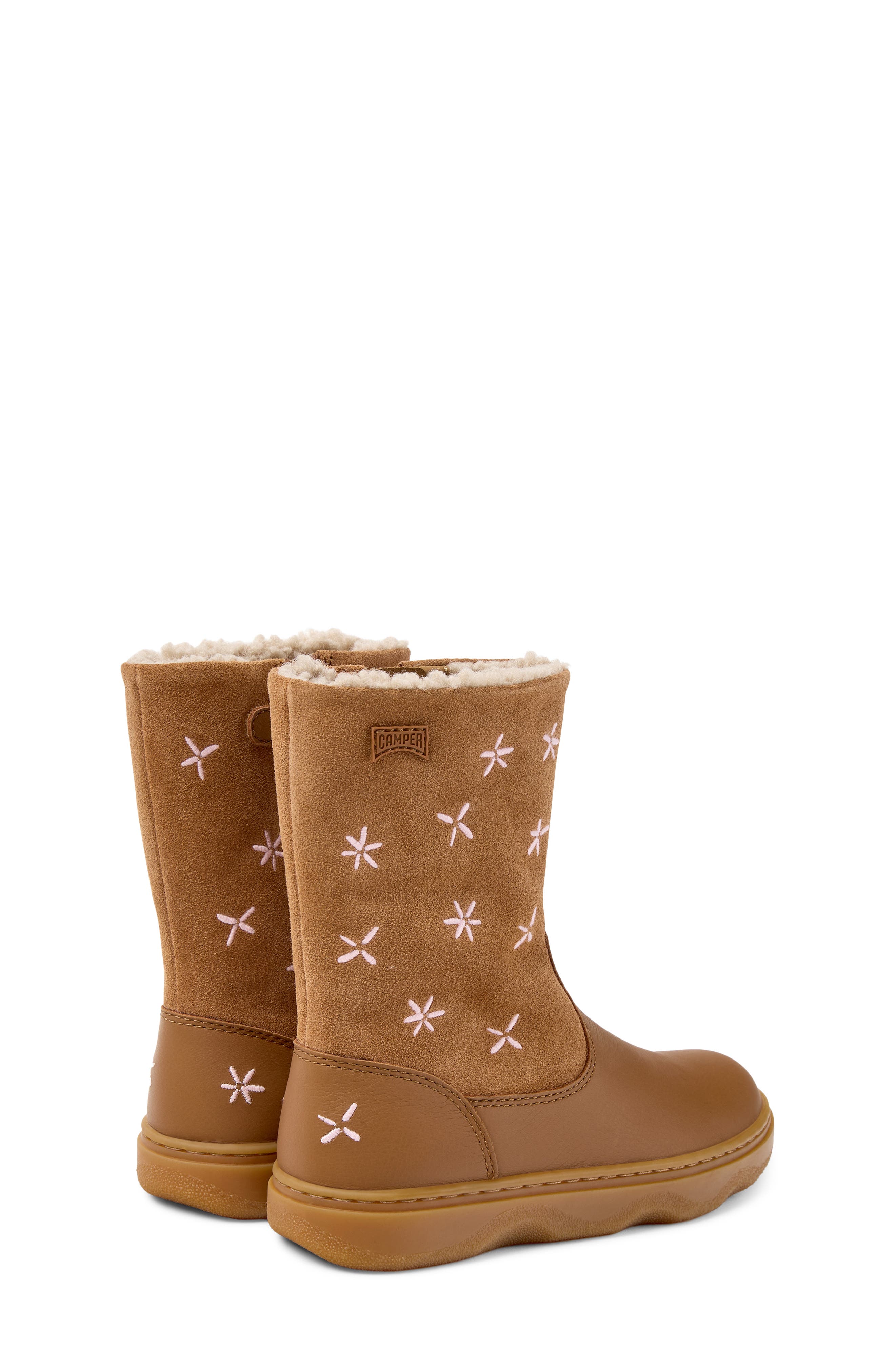 Kids' Kiddo Leather Boot, Alternate, color, MEDIUM BROWN