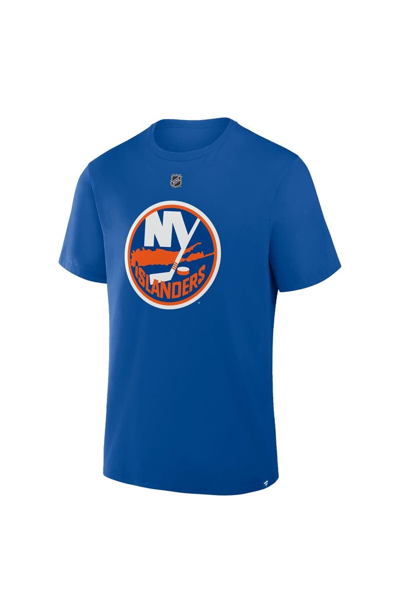 FANATICS Men's Fanatics Mathew Barzal Royal New York Islanders Authentic Stack Name & Number T-Shirt, Alternate, color, Royal