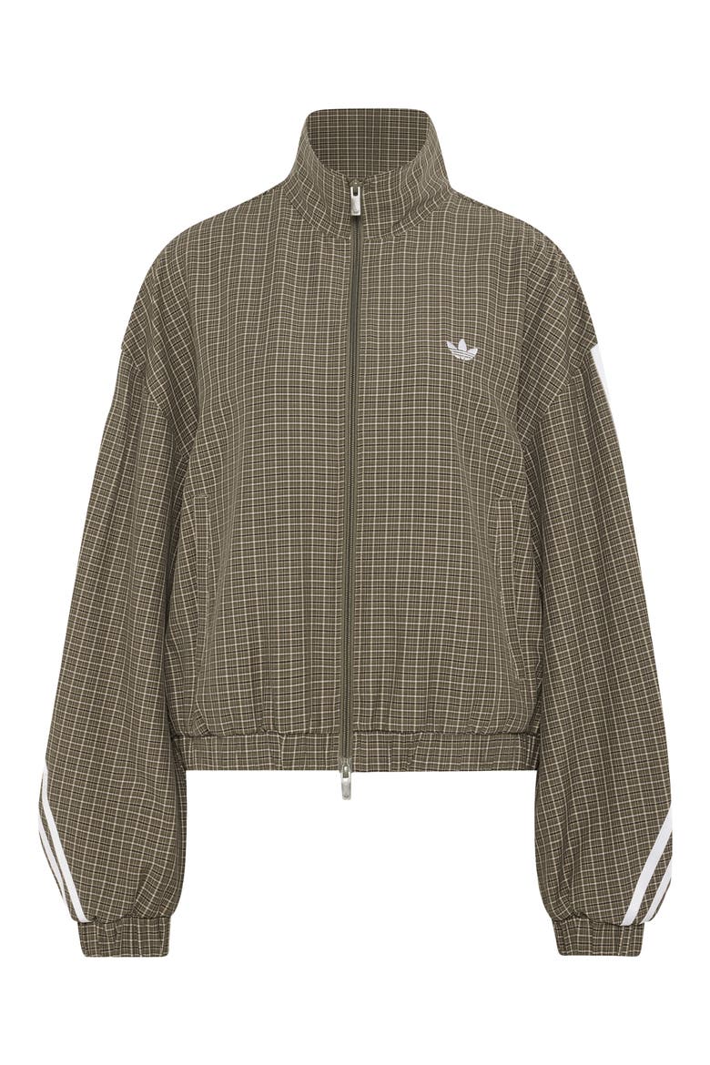 Checks Track Jacket, Alternate, color, OLIVESTRATA