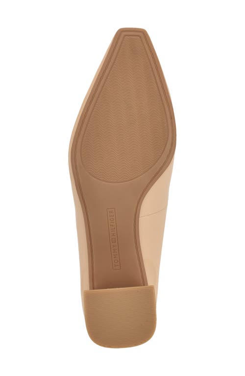 Tommy Hilfiger Opheili Block Heel Pump In Neutral