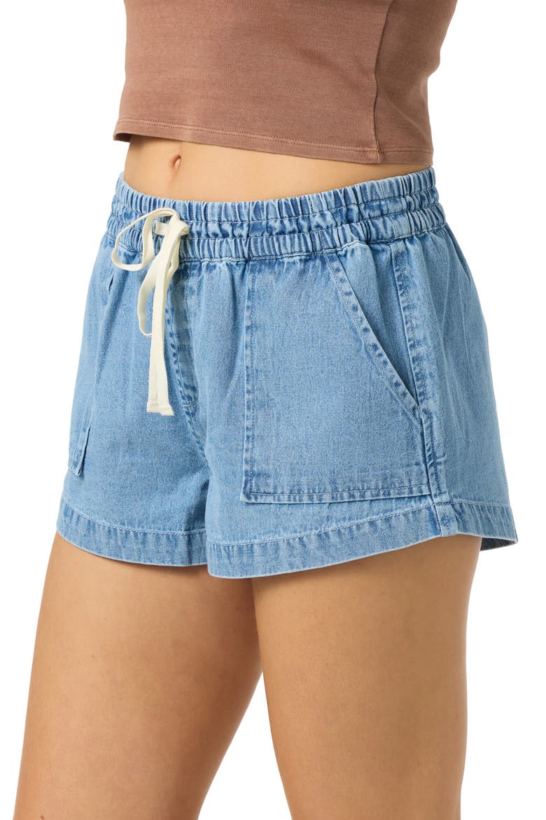 Sevie 2 Drawstring Denim Shorts, Alternate, color, DRIFTER