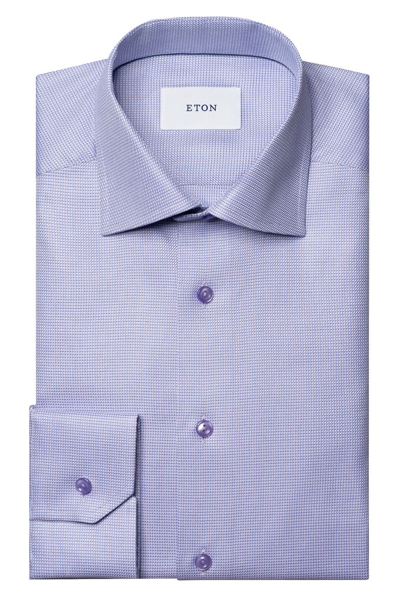 Contemporary Fit Semi Solid Dress Shirt, Alternate, color, LIGHT PURPLE