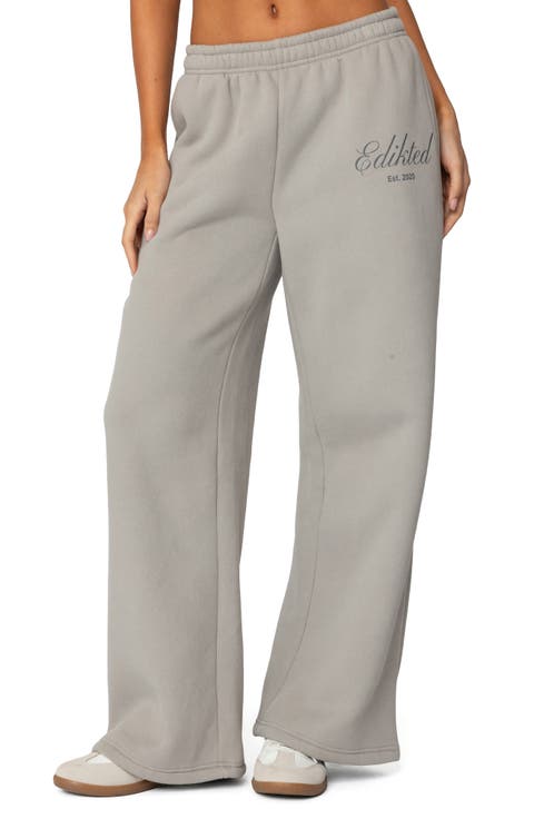 Get Edikted Wide Leg Sweatpants
