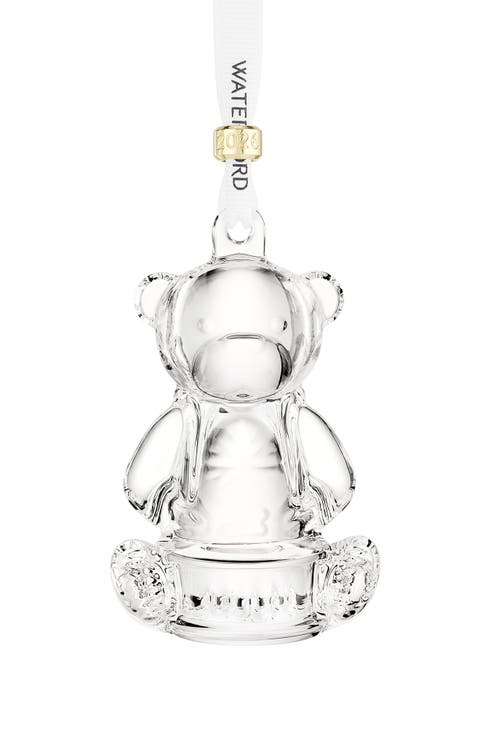 2026 My First Christmas Teddy Crystal Ornament