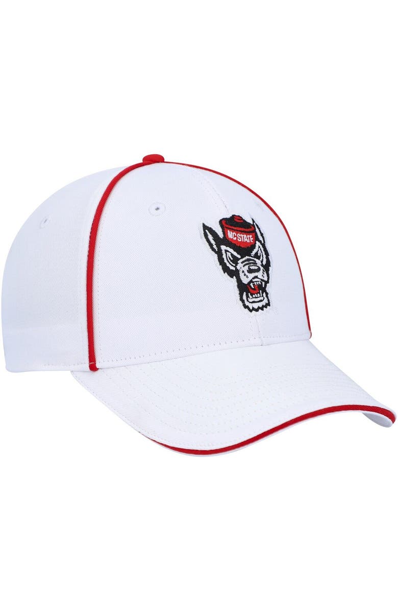 COLOSSEUM Men's Colosseum  White NC State Wolfpack Take Your Time Snapback Hat, Alternate, color, 
