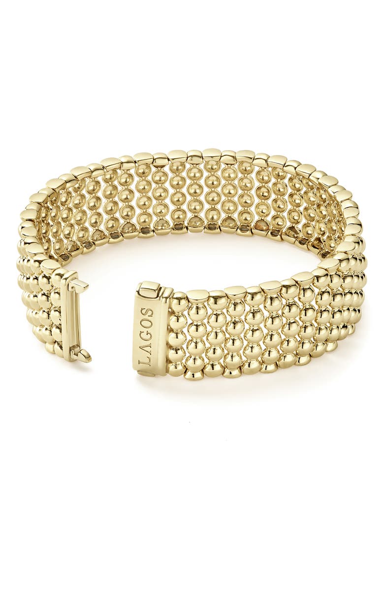 LAGOS Caviar Gold Bold Wide Rope Bracelet, Alternate, color, 