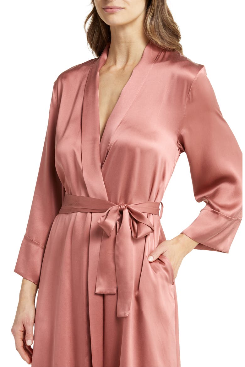 Silk Robe, Alternate, color, SOFT CINNAMON