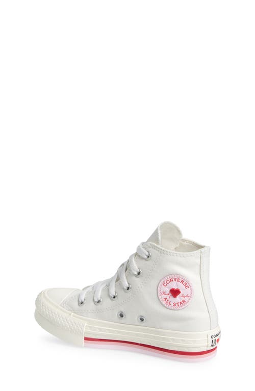 Converse Chuck Taylor® All Star® Eva Lift High Top Platform Sneaker In White/red/jellyfish Jitter