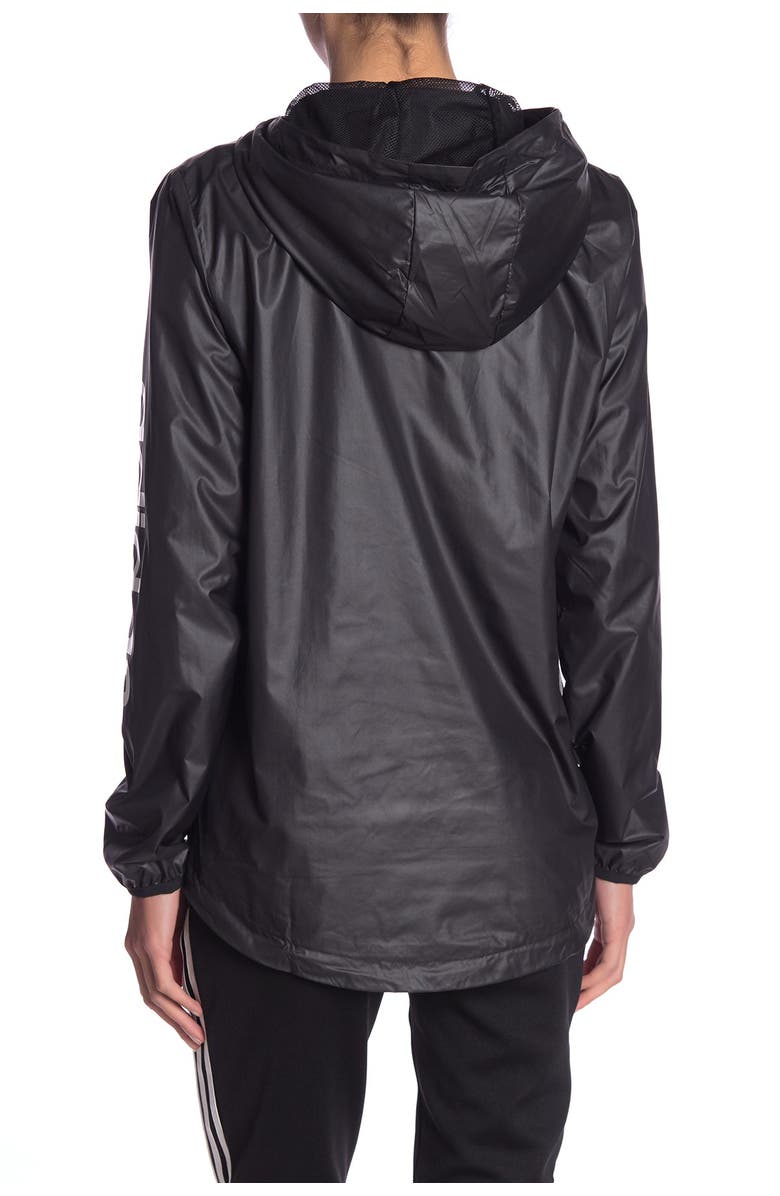 adidas Zip-Up Hooded Windbreaker, Alternate, color,