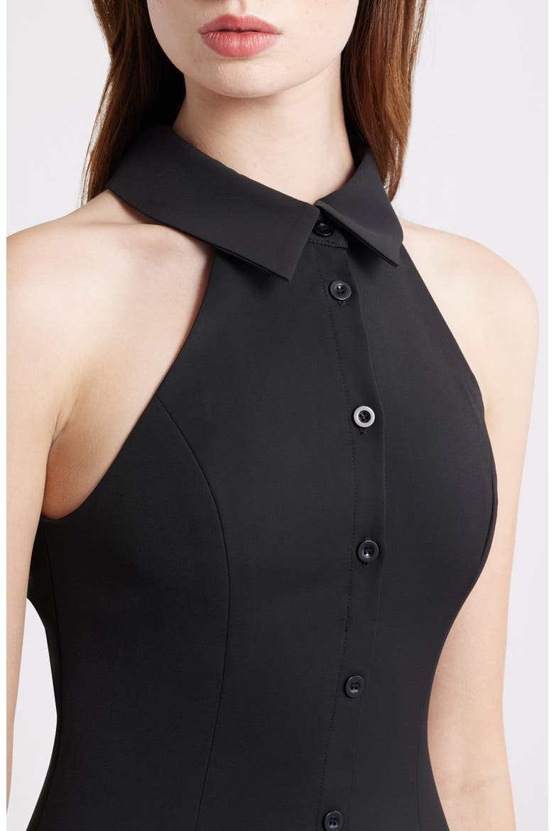 The Ultimate Muse Halter Neck Dress, Alternate, color, BLACK