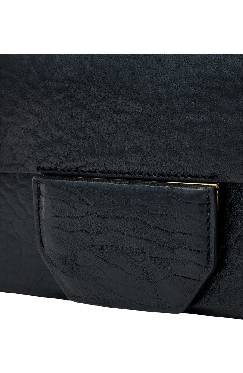 AllSaints Ursa Leather Wallet, Alternate, color, Black