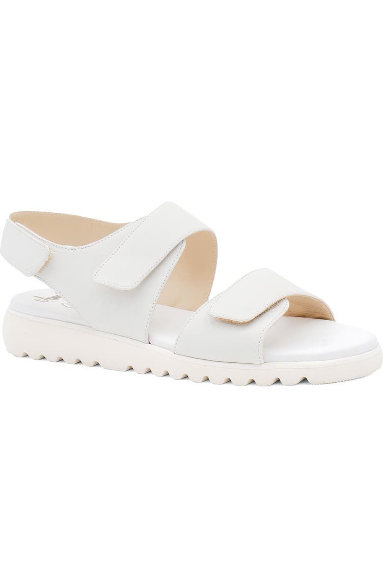Amalfi by Rangoni Battigia Ankle Strap Sandal, Main, color, White Long Beach