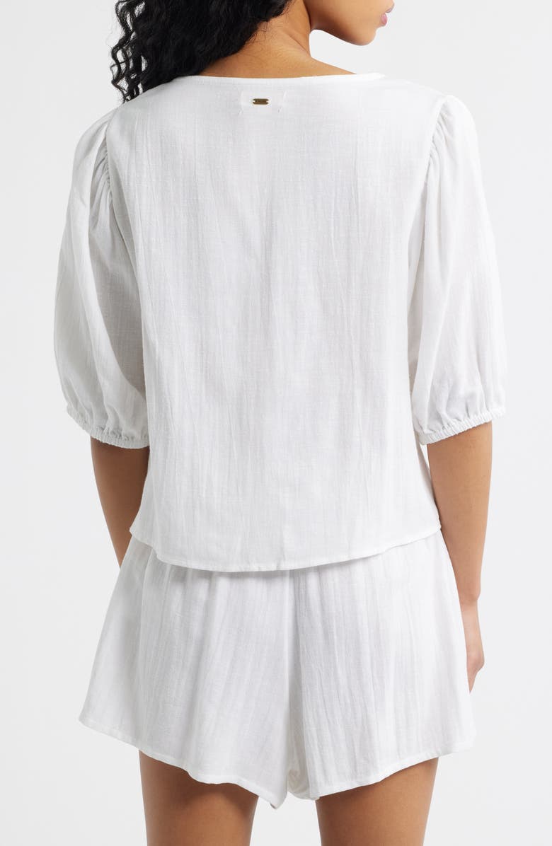 Rip Curl Vibe Surf Tie Front Top, Alternate, color, White