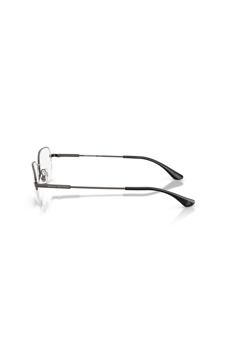 Brooks Brothers 54mm Rectangle optical glasses, Alternate, color, Grey