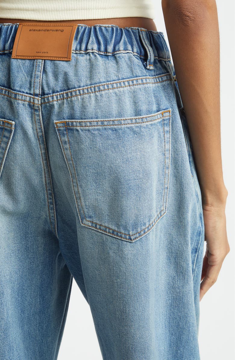 Denim x Alexander Wang Balloon Leg Jeans, Alternate, color, Tinted Medium Indigo