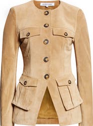 Veronica Beard Orrin Suede Cargo Jacket