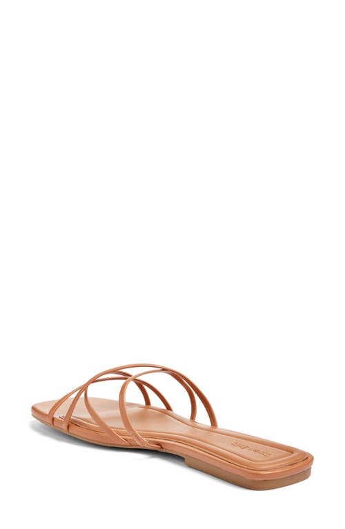Open Edit Korva Slide Sandal In Tan Cashew