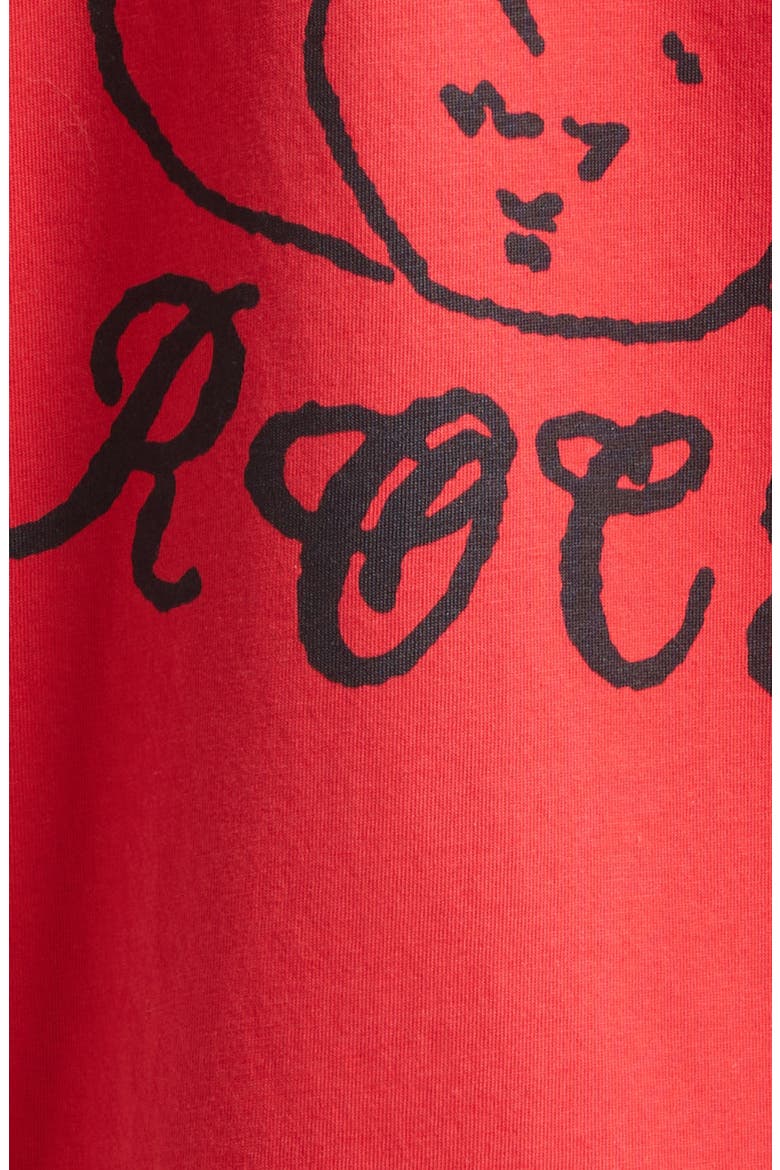 Dim Sum Logo Print T-Shirt, Alternate, color, RED/ BLACK
