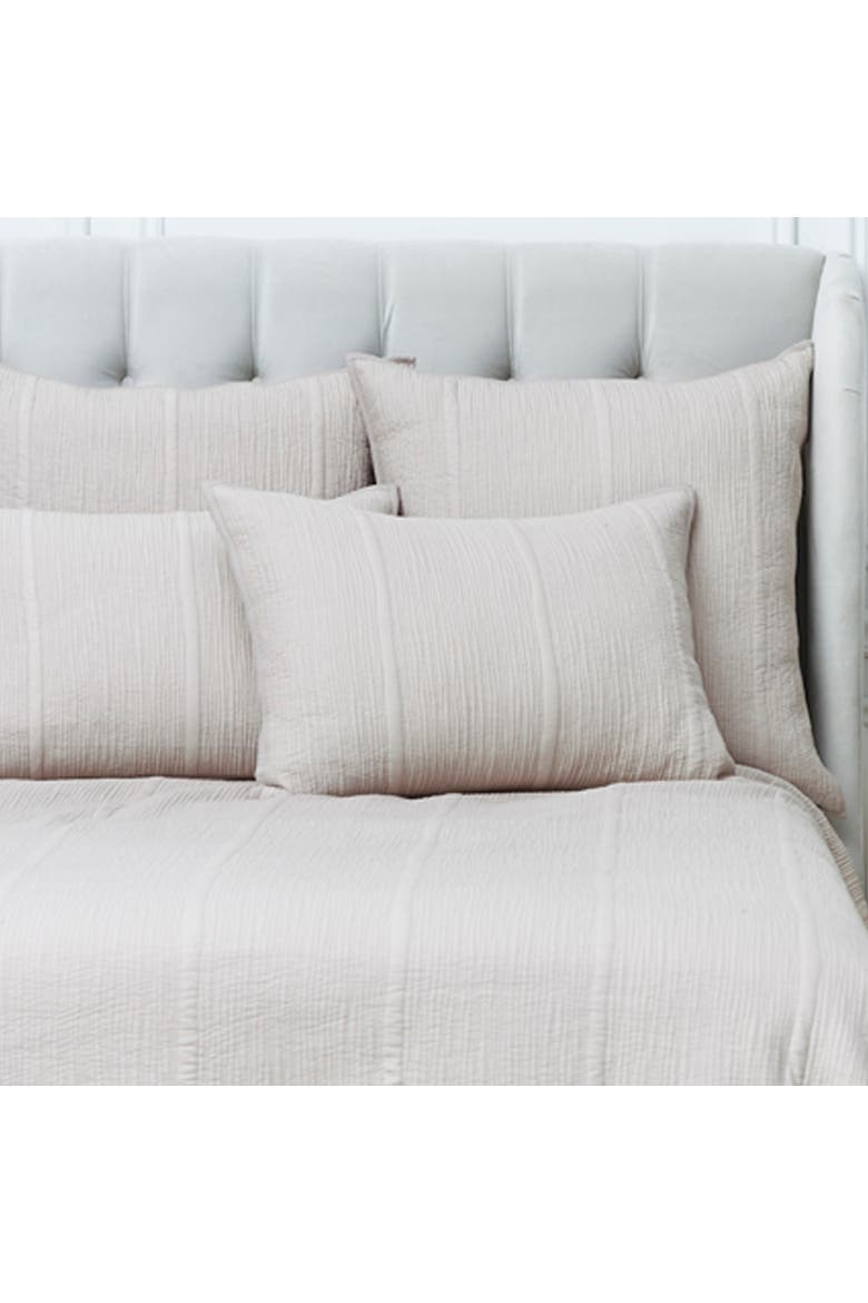 Nunzia Oyster Cotton Full/Queen Bed Quilt, Alternate, color, Silver