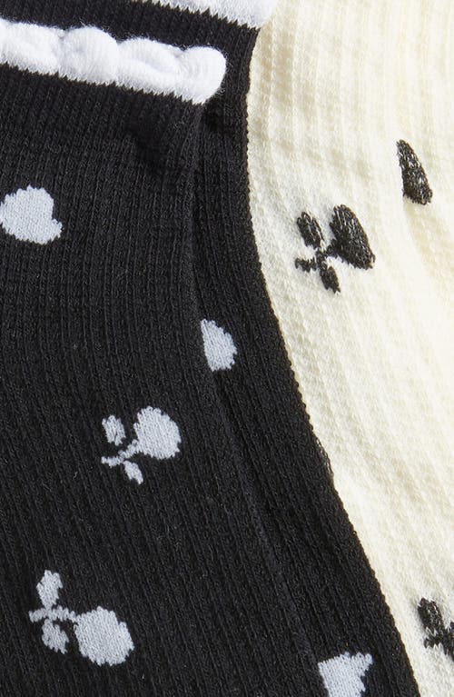 Stems 2-pack Textured Flora Ankle Socks
