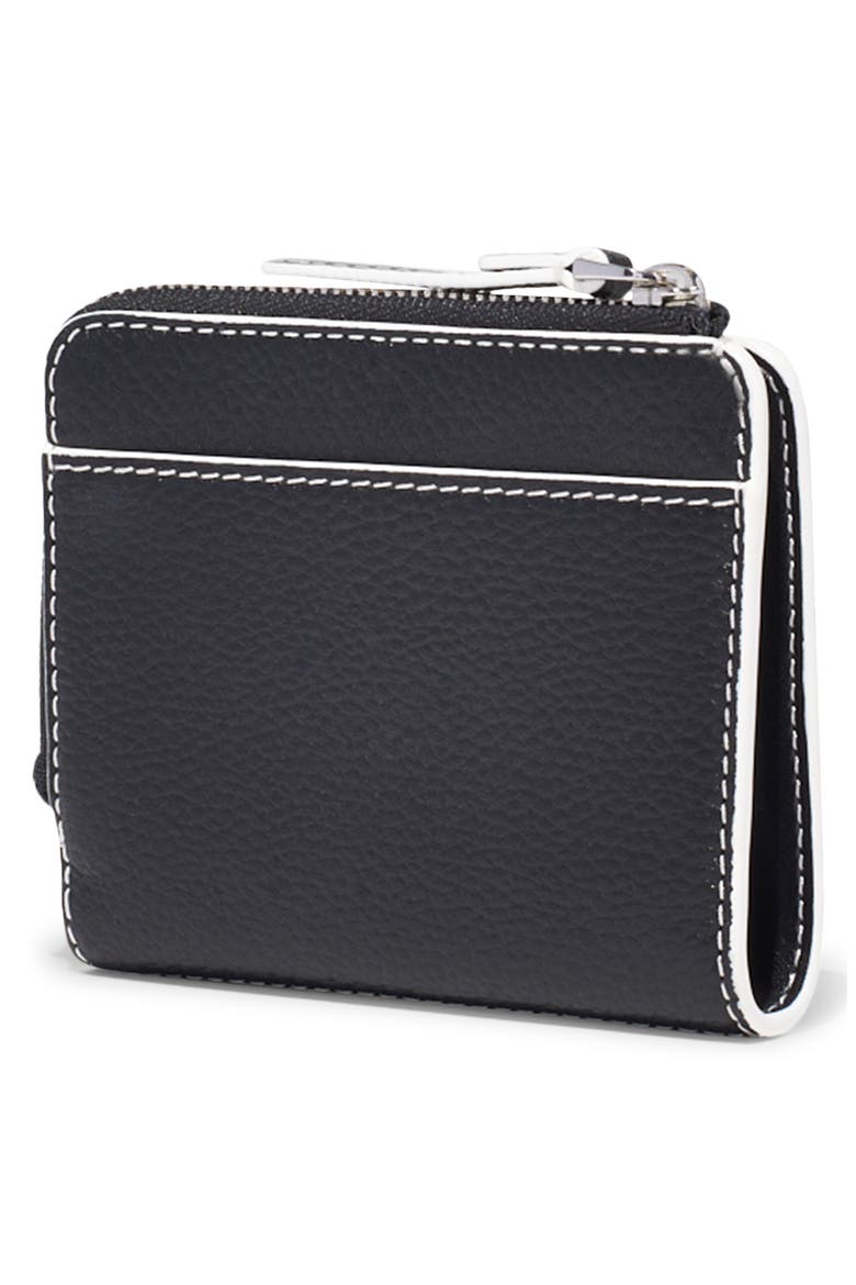 The Marc Jacobs Mini Compact Leather Wallet, Alternate, color, COTTON MULTI