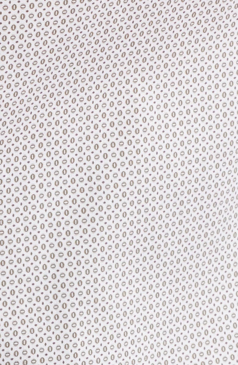 Theory Irving Short Sleeve Stretch Cotton Button-Up Shirt, Alternate, color, Morel Multi